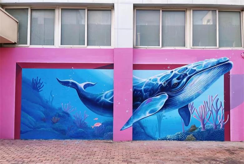 3D网红打卡手绘墙