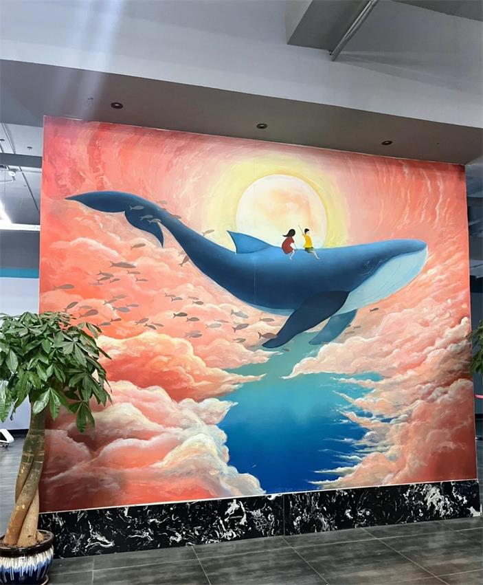 3D网红打卡手绘墙