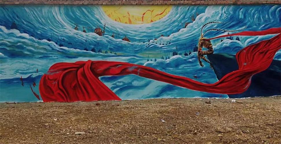 3D网红打卡手绘墙