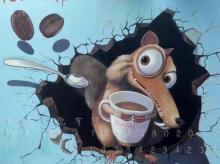 3D网红打卡手绘墙