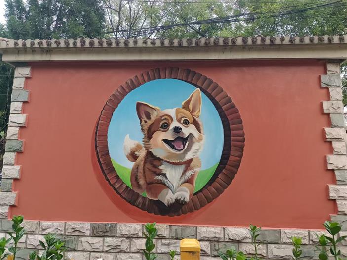 3D网红打卡手绘墙