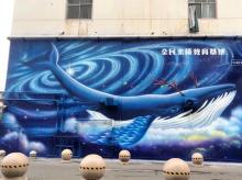 商业工装彩绘墙绘