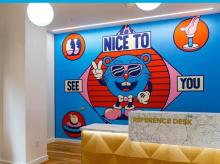 商业工装彩绘墙绘