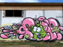 商业工装彩绘墙绘