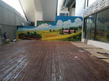 商业工装彩绘墙绘