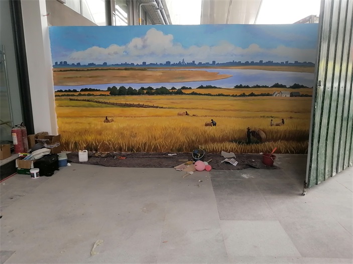 商业工装彩绘墙绘