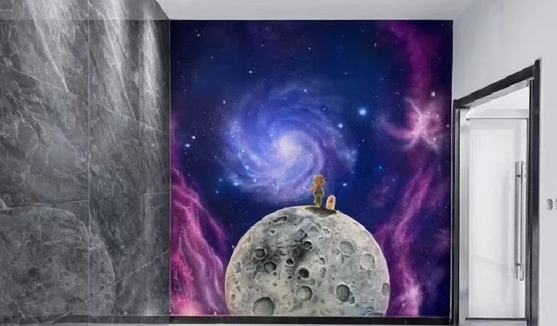 商业工装彩绘墙绘