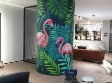 商业工装彩绘墙绘