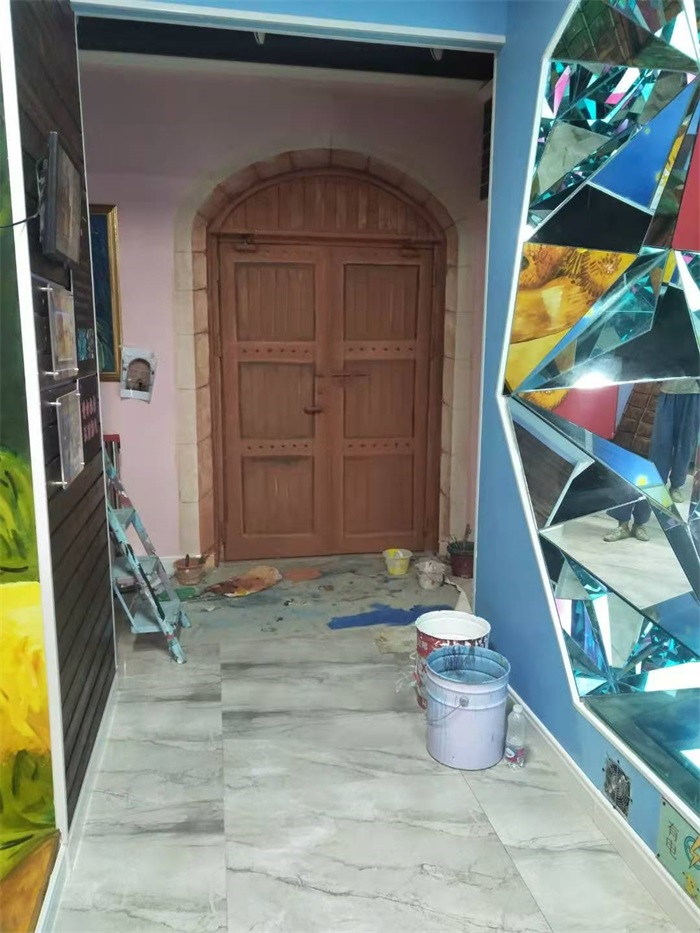 商业工装彩绘墙绘