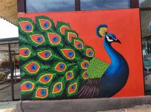 商业工装彩绘墙绘