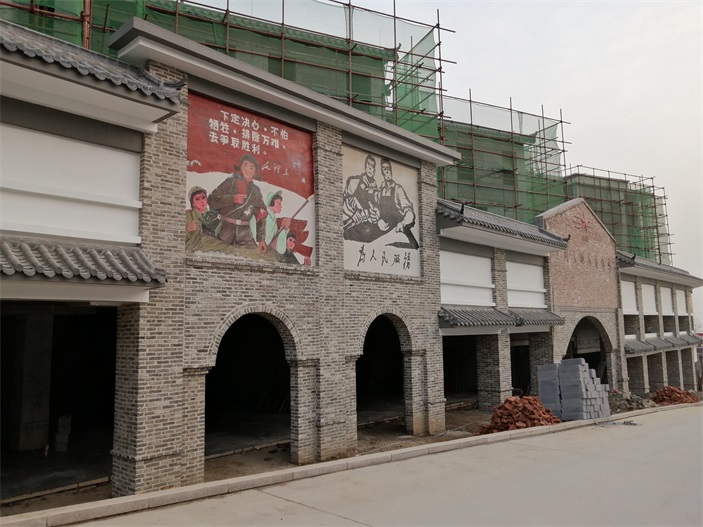 商业工装彩绘墙绘